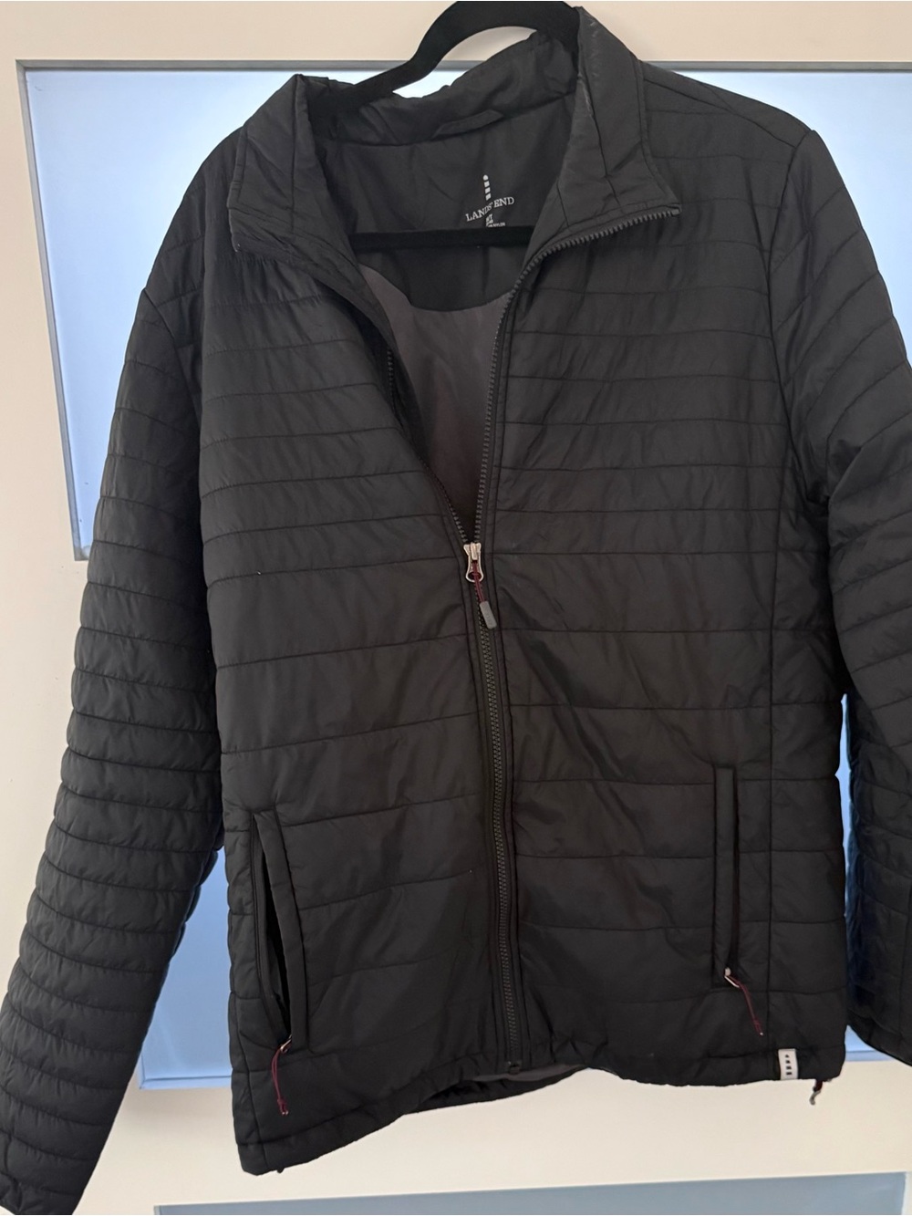 Lands' End Lightweight Quilted Jacket in Black